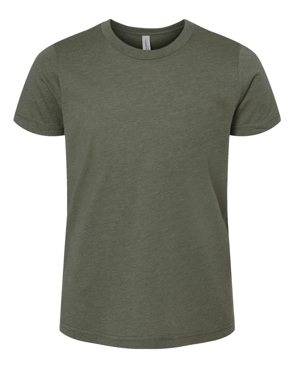 BELLA + CANVAS 3001YCVC - Heather Military Green